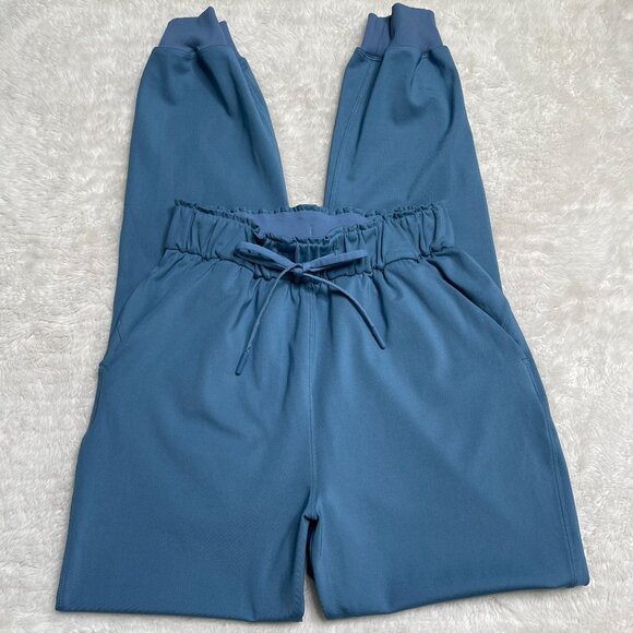 Lululemon Women's Blue Stretch High-Rise Full Length Jogger Size 2 - Picture 1 of 10